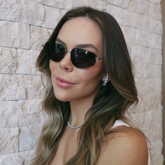 🕶️ New Givenchy GV40046U 16A Sunglasses - Shiny Palladium Frame - Picture 1 of 11
